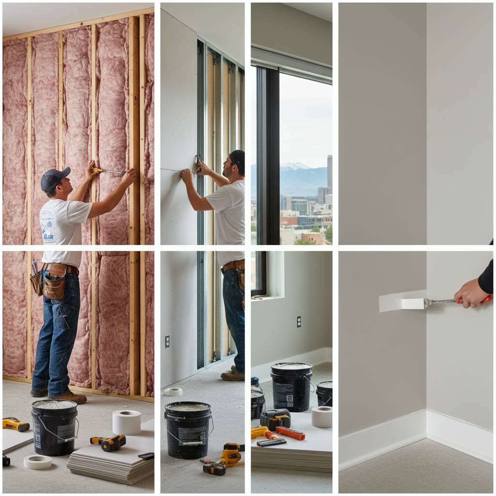 Stage 5: Insulation, drywall, and interior finishes