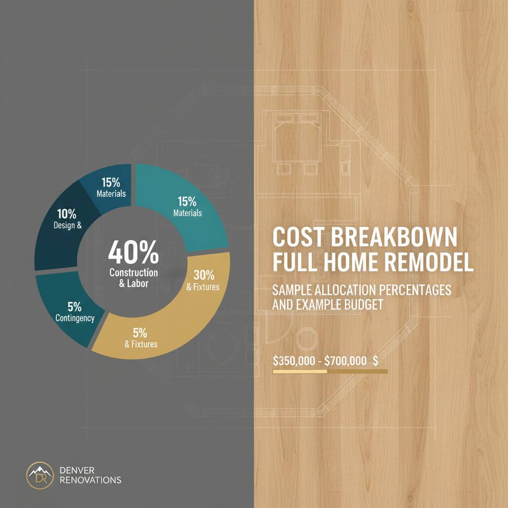 Sample allocation percentages and example budget