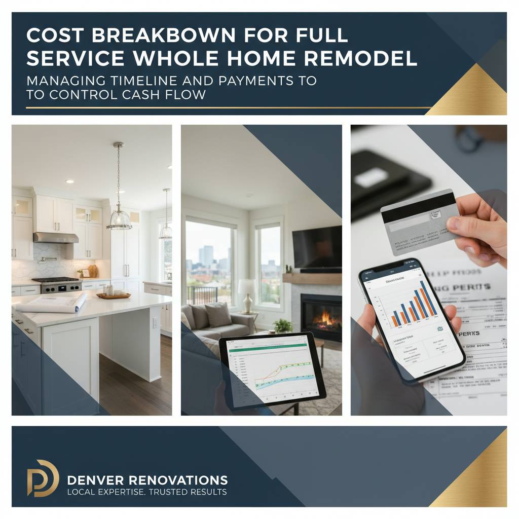 Managing timeline and payments to control cash flow