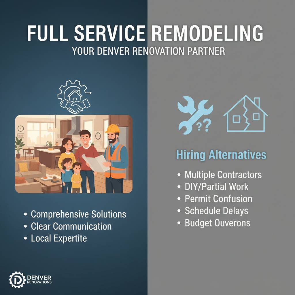 Comparing hiring options: Full service remodeler vs alternatives